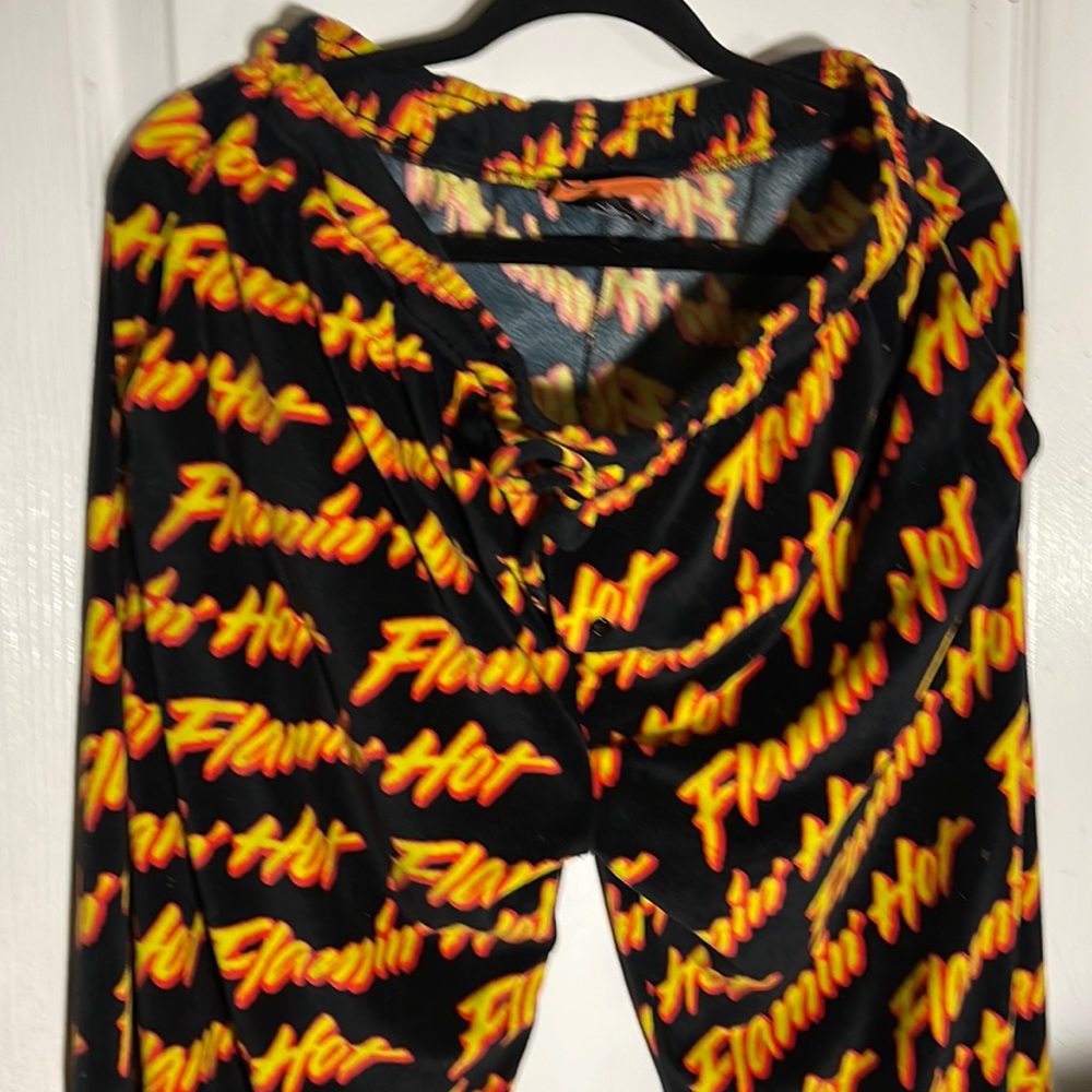 Cheetos Flamin Hot Pajama Pants Size XL fleece
